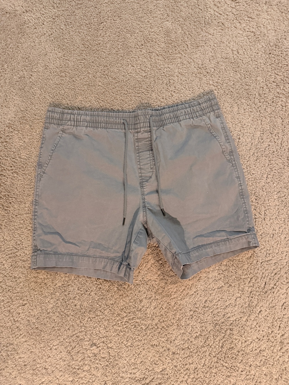 Aeropostale Men's Light Blue/Gray Drawstring Shorts